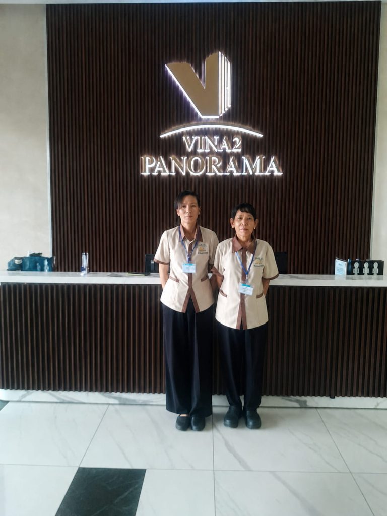 Nhân viên tạp vụ Nhà Sạch An Tâm tại Vina2 Panorama Quy Nhơn
